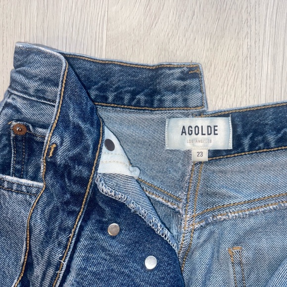 AGOLDE Criss Cross Straight Leg Jeans - Picture 8 of 10